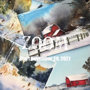 Canadian Landscape. Ontario. Watercolour mini course. Intermediate. ZOOM. 4 weeks. November 29, 2021 @ 10 AM EST Montreal