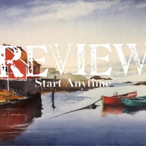 Canadian Landscape. Nova scotia. Watercolour mini course. Intermediate. REVIEW.
