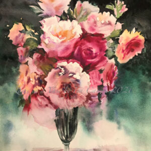 Roses in a Vase