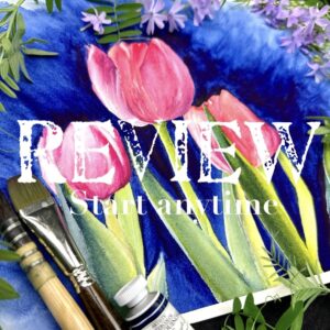 Spring Tulips. Watercolour tutorial. REVIEW