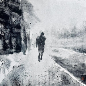 Between Snowfall and Thought FRAMED